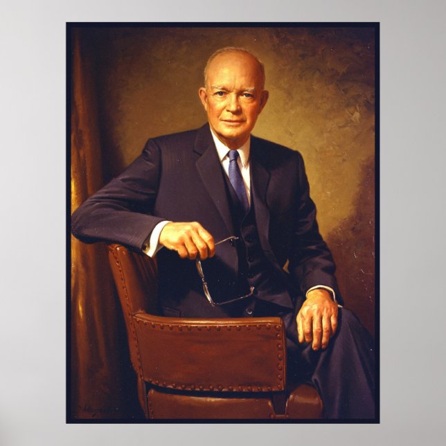 Dwight D. Eisenhower Presidential Portrait Poster (Front)