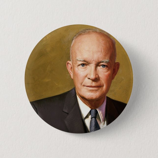 Dwight D. Eisenhower Products 6 Cm Round Badge (Front)