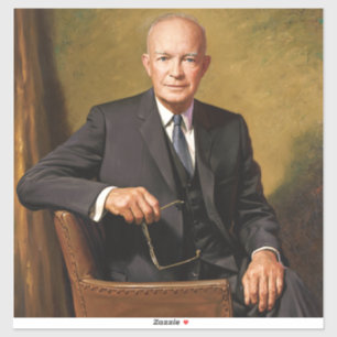 Dwight Eisenhower American President Portrait 