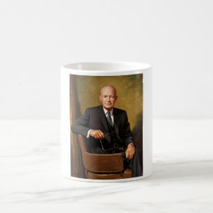 Dwight Eisenhower President White House Portrait Coffee Mug