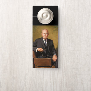 Dwight Eisenhower President White House Portrait   Door Hanger