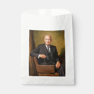 Dwight Eisenhower President White House Portrait   Favour Bags