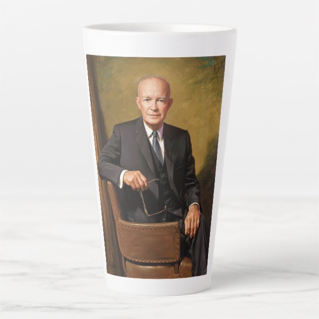 Dwight Eisenhower President White House Portrait   Latte Mug (Front)