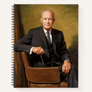 Dwight Eisenhower President White House Portrait   Notebook