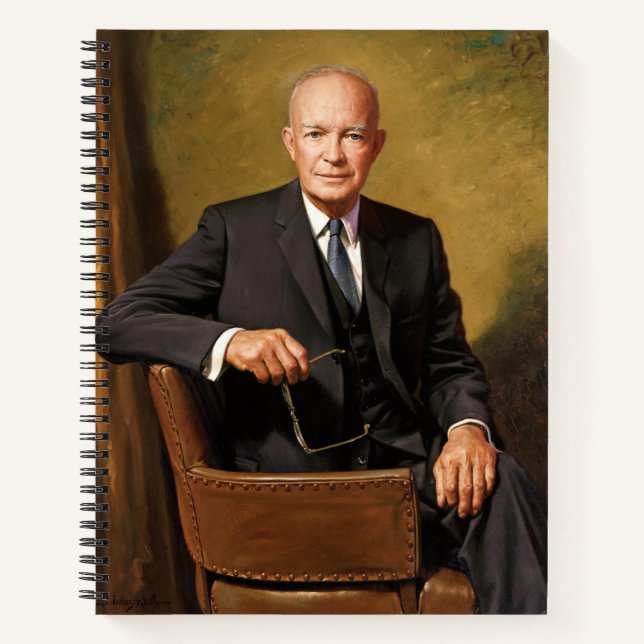 Dwight Eisenhower President White House Portrait   Notebook (Front)