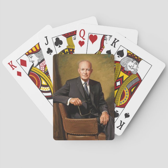 Dwight Eisenhower President White House Portrait   Playing Cards (Back)