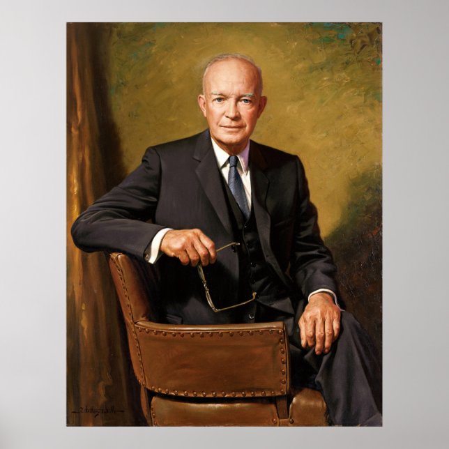 Dwight Eisenhower President White House Portrait   Poster (Front)
