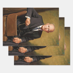 Dwight Eisenhower President White House Portrait Wrapping Paper Sheet