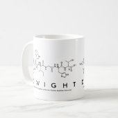 Dwight peptide name mug (Front Left)