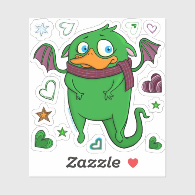 Dwight the monster, sticker (Sheet)