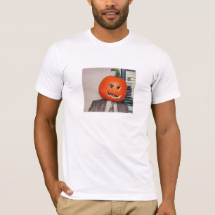 Dwight Wearing Pumpkin Head Halloween Tee