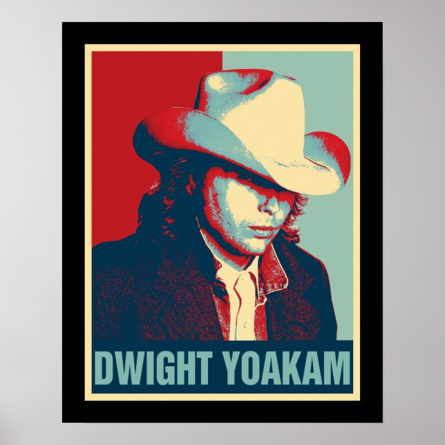 Dwight Yoakam Retro Hope Style Gift For Fans.png Poster (Front)