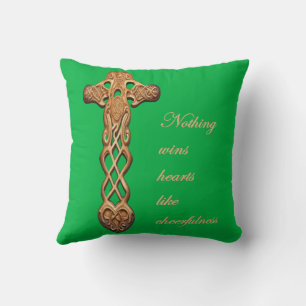 Dwynwen Nothing Wins Hearts Like Cheerfulness  Cushion