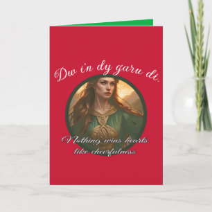Dwynwen Nothing Wins Hearts Like Cheerfulness Quot Card