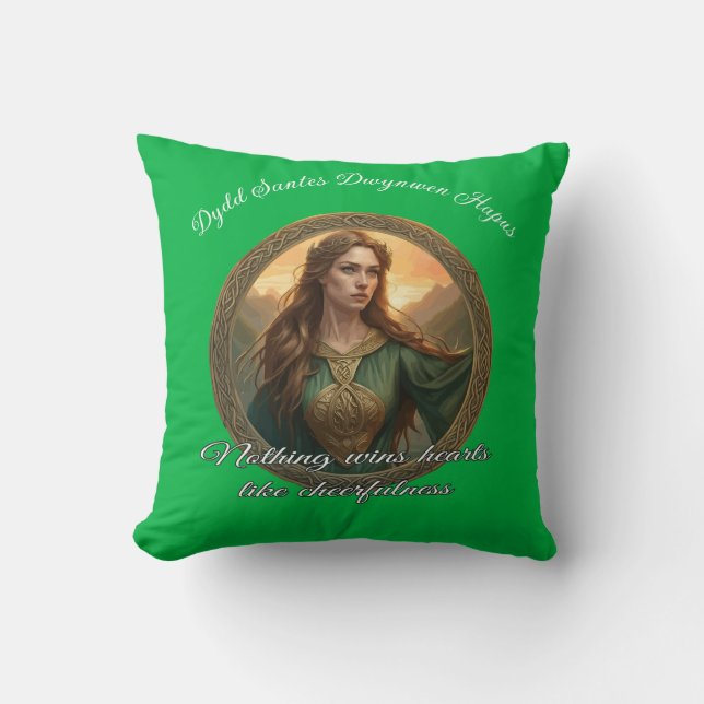 Dwynwen The Patron Saint Of Lovers Cushion (Front)