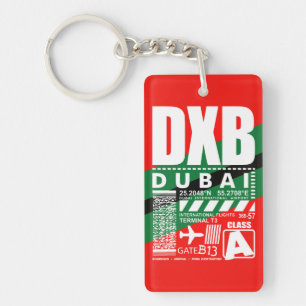 DXB Dubai Airport Key Ring