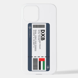DXB Dubai Boarding Pass - Dubai Ticket iPhone 12 Case