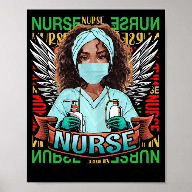 Dy Black Nurse 2022 Costume Black History Month Poster (Front)