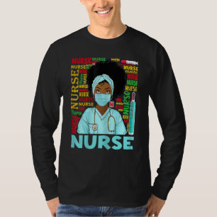 Dy Black Nurse Week 2022 Costume Black History Mon T-Shirt