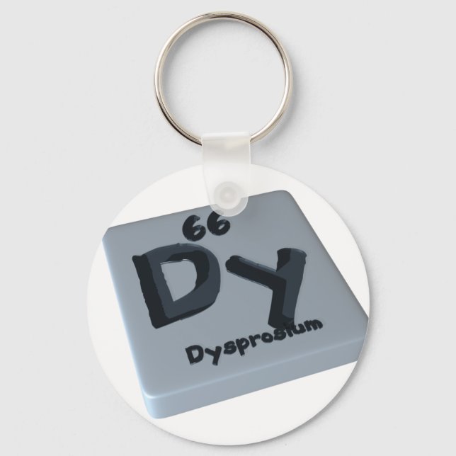 Dy Dysprosium Key Ring (Front)