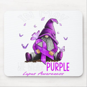 Dy In May We Wear Purple Lupus Awareness Month Mouse Mat