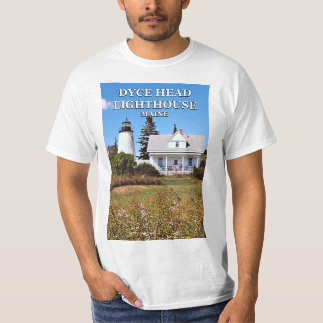 Dyce Head Lighthouse, Castine Maine T-Shirt (Front)