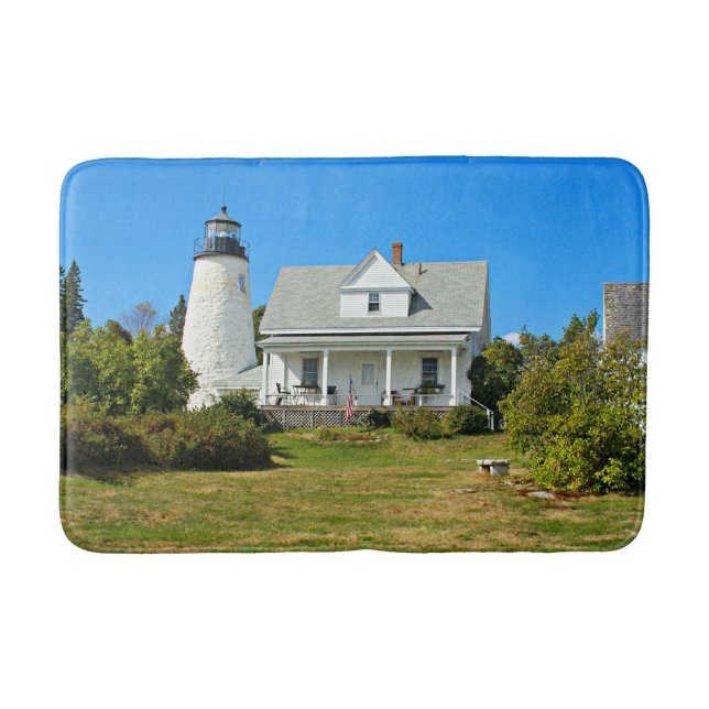 Dyce Head Lighthouse, Maine Bath Mat (Front)