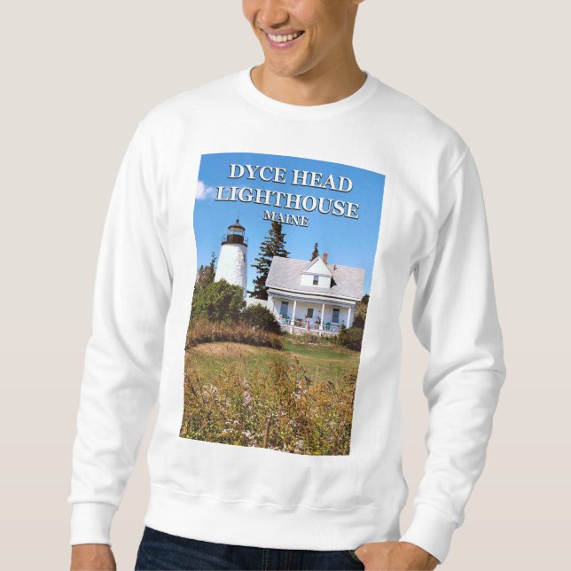 Dyce Head Lighthouse, Maine Sweatshirt (Front)