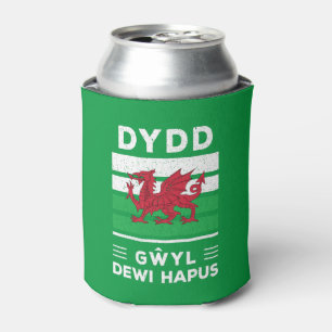 Dydd Gŵyl Dewi Hapus Happy St Davids Day 2 Can Cooler