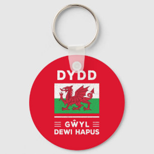 Dydd Gŵyl Dewi Hapus Happy St Davids Day 3 Key Ring