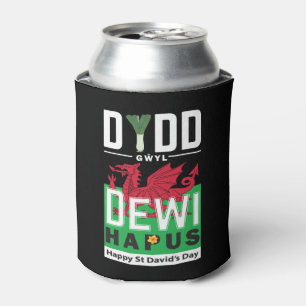Dydd Gŵyl Dewi Hapus Happy St Davids Day 7 Can Cooler