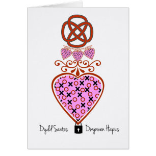 Dydd Santes Dwynwen, XOXO Heart With Celtic Knot