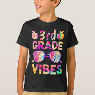 Dye 3rd Grade Vibes Teacher First Day Of Back To S T-Shirt