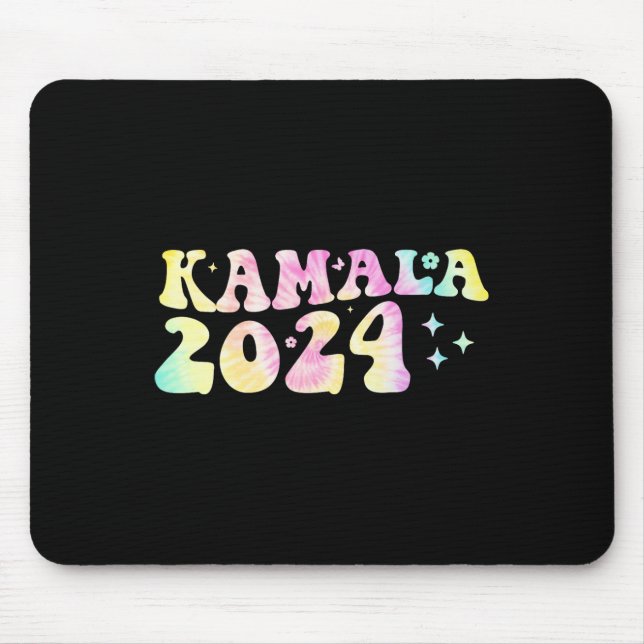 Dye Groovy Wavy Kamala Harris Harris Replace Biden Mouse Mat (Front)