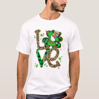 Dye Leopard LOVE Dabbing Gnome T-Shirt