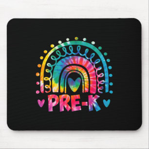 Dye Prek Teacher Rainbow Preschool Back To School  Mouse Mat