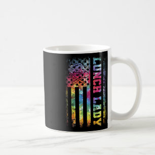 Dye Us Flag Lunch Lady Back To School Coffee Mug