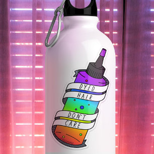 Dyed Hair Rainbow Bottle Funny Cartoon