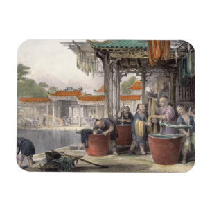Dyeing and Winding Silk, from 'China in a Series o Magnet
