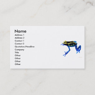 Dyeing Poison Frog Profile Card
