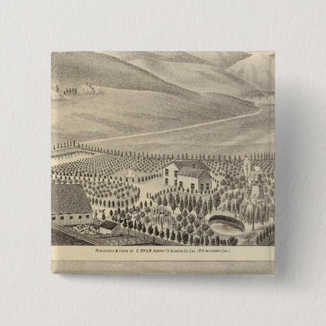 Dyer, Hupers properties 15 Cm Square Badge (Front)