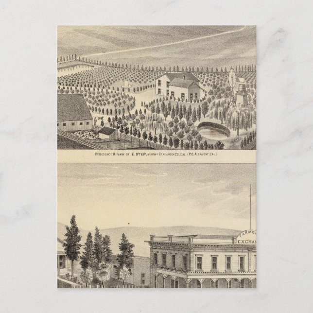 Dyer, Hupers properties Postcard (Front)