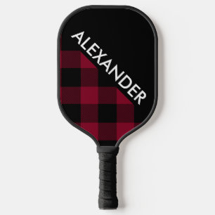 DYI Colours, Black Buffalo Plaid Burg BG S Pickleball Paddle