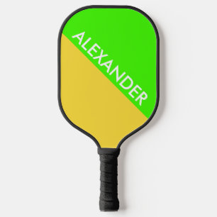 DYI Colours, Pineapple BG Lime Green Colour Block Pickleball Paddle