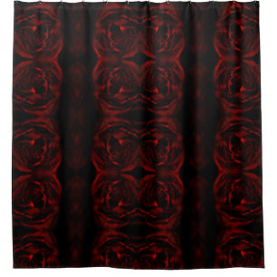 dying rose shower curtain