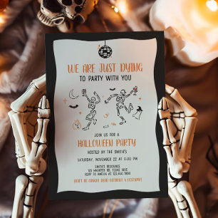 Dying to Party Halloween Party Invitation