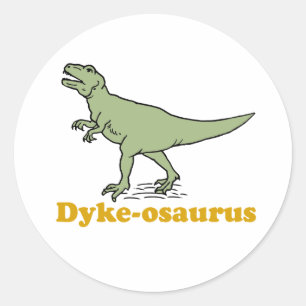 Dyke-osaurus Classic Round Sticker