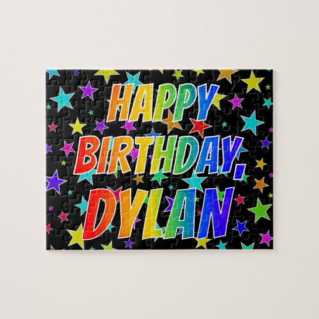 "DYLAN" First Name, Fun "HAPPY BIRTHDAY" Jigsaw Puzzle (Horizontal)