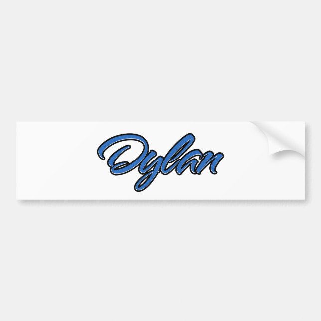 Dylan Name blue Aufkleber Sticker Autoaufkleber (Front)