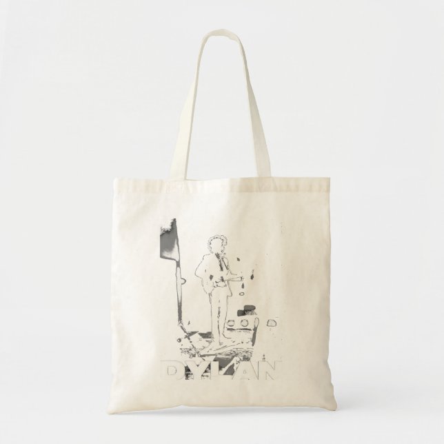 dylan on black   tote bag (Front)